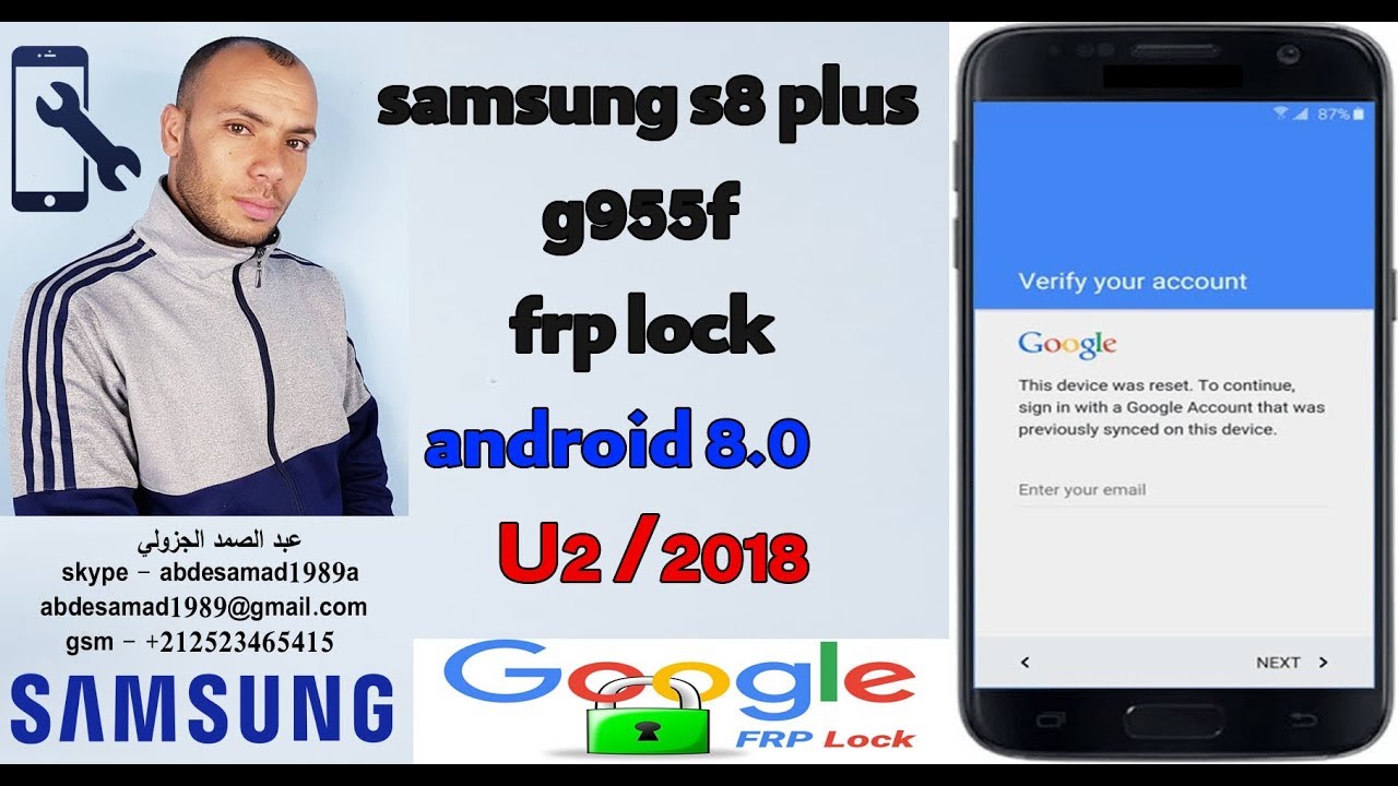 samsung s8 plus g955f frp lock android 8.0.u2.2018 Google Account