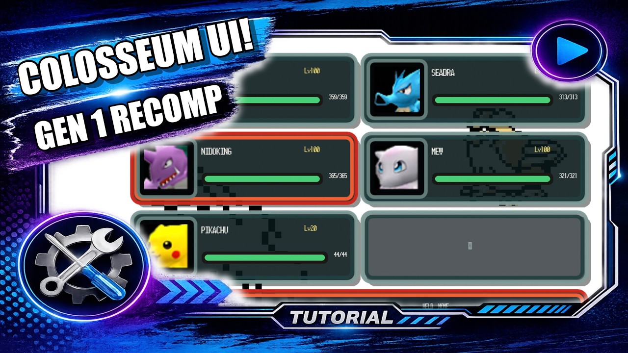 Pok&eacute;mon Colosseum UI Comes to Gen 1 Recomp!