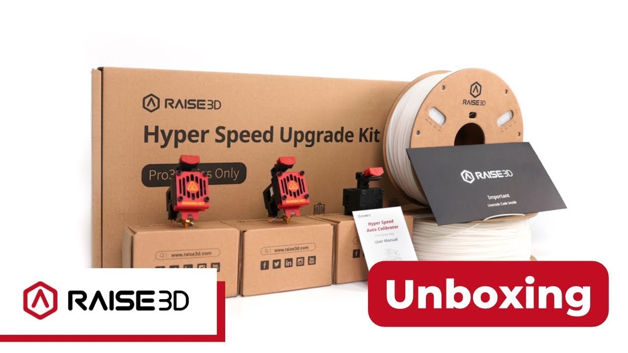 Unboxing and Setup Video Guide - Raise3D Hyper Speed Upgrade Kit