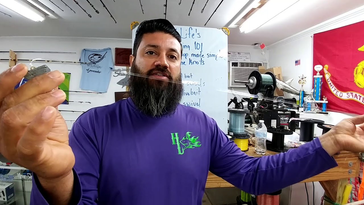 Fishing pro Tips on How to tie weights and snap swivels to your main line and have a proper hold