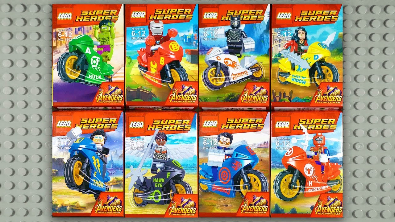 LEGO Avengers Infinity War Motorcyles Minifigures (knock-off) LEBQ 1902