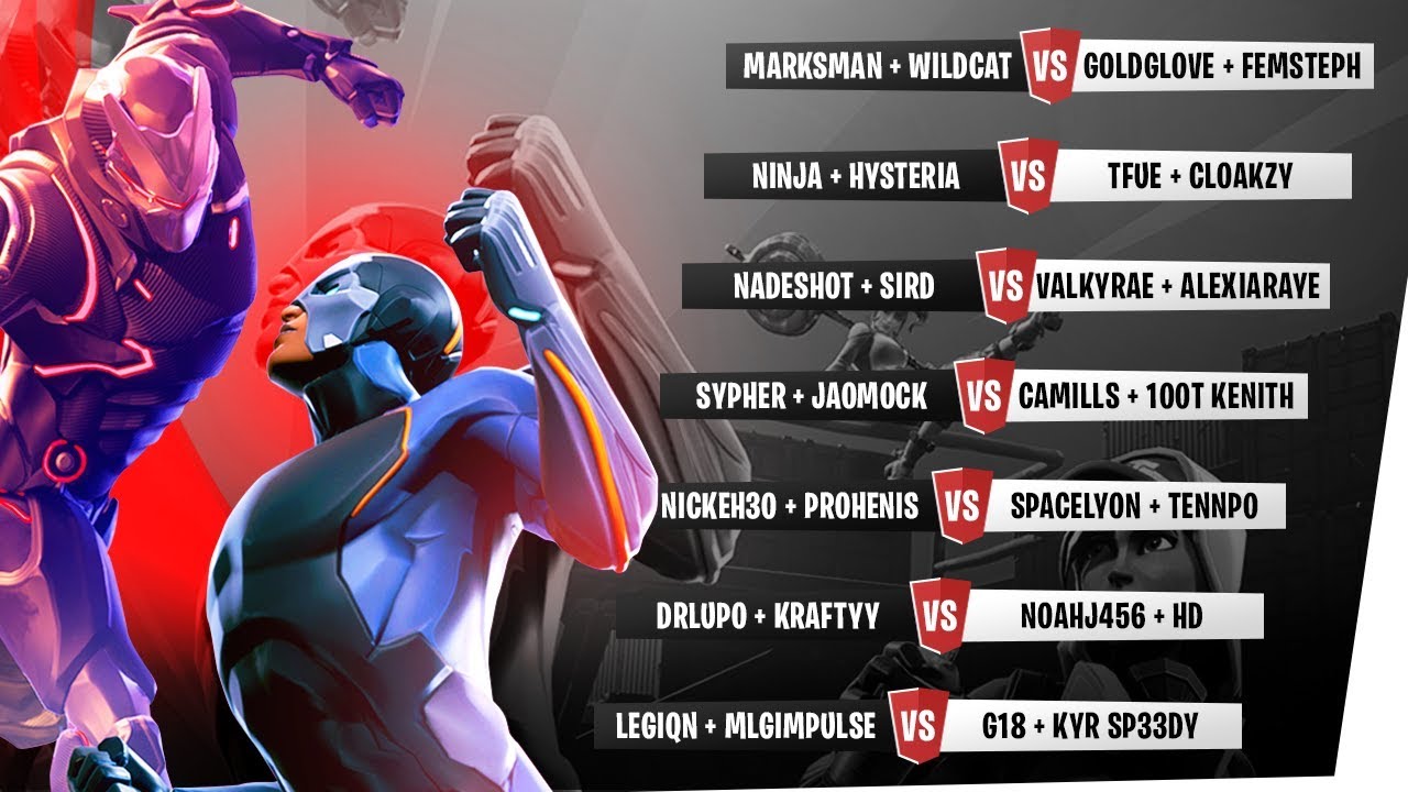 $20K Fortnite Full Tournament w/ I AM WILDCAT vs Ninja, DrLupo, Tfue, SypherPK, Nadeshot & more
