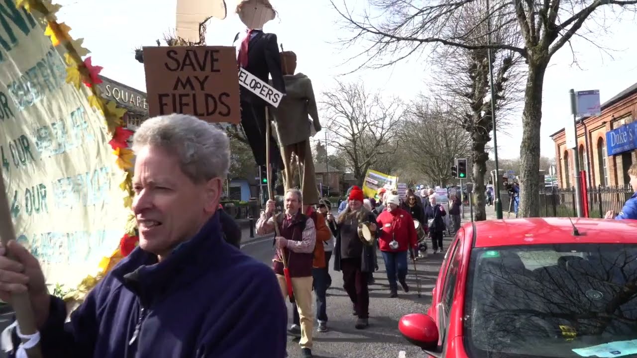 Skimmity Ride protest against Dorset's Local Plan