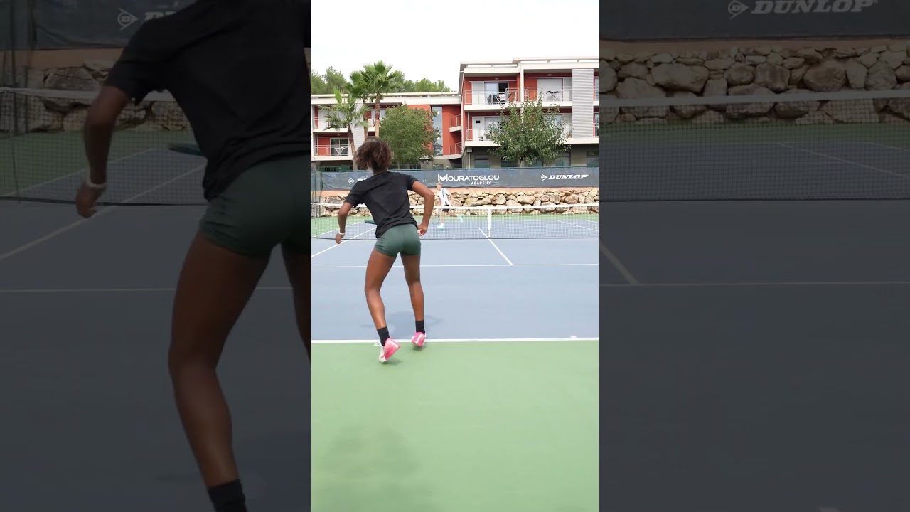 Young Brazilian rising star Victoria Barros 🎾💥 #tennis #mouratoglouacademy #tennislove #training