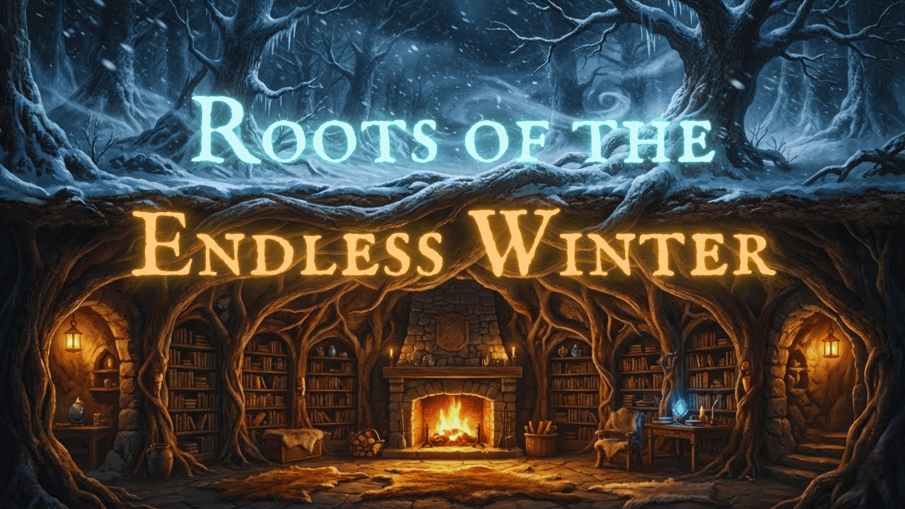 Roots of the Endless Winter | Cozy Winter Fantasy Music & Deep Sleep Ambience ❄️ (Sleeping, Reading)
