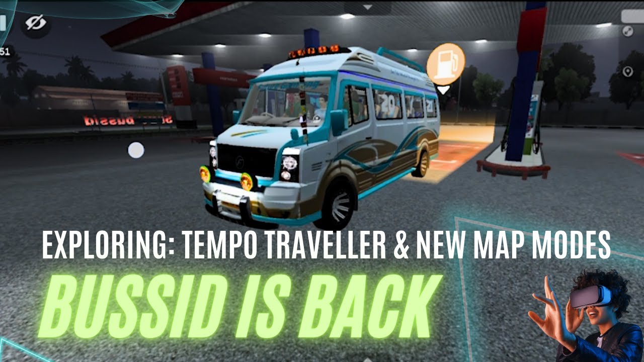 BUSSID - Bus Simulator Indonesia -Tempo Traveller Drive with new map