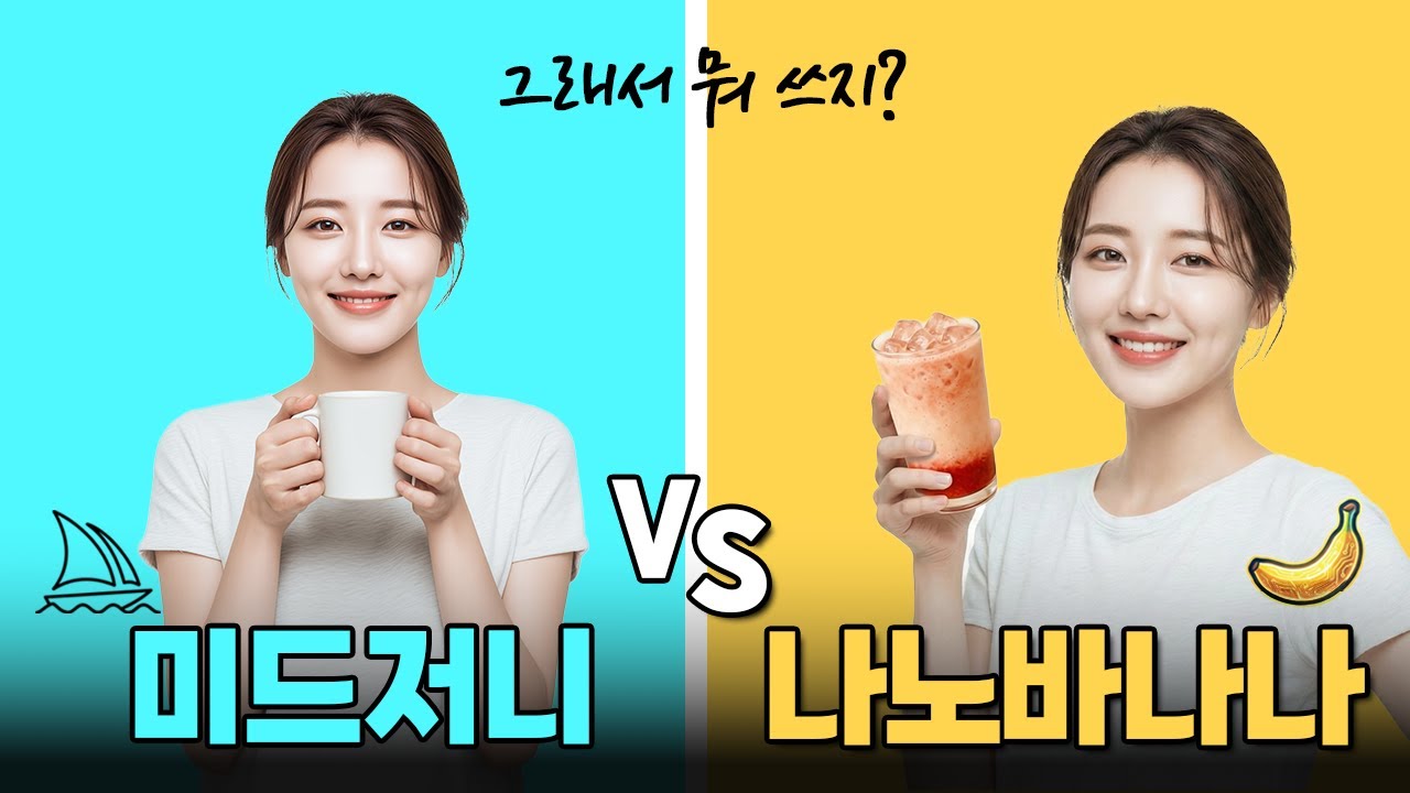 미드저니 vs 나노바나나 프로 비교 | AI 이미지 생성분야의 승자는!