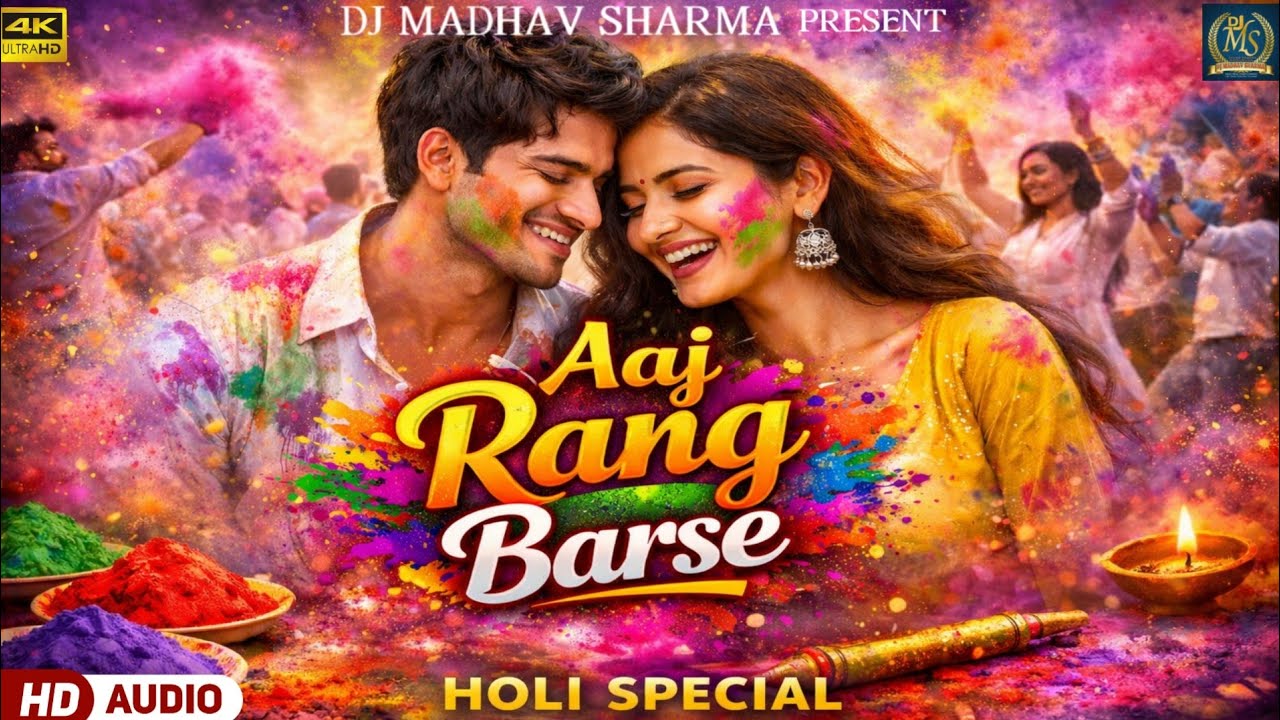Aaj Rang Barse | Holi Remix Song 2026 | DJ Madhav Sharma | Holi Special DJ Song