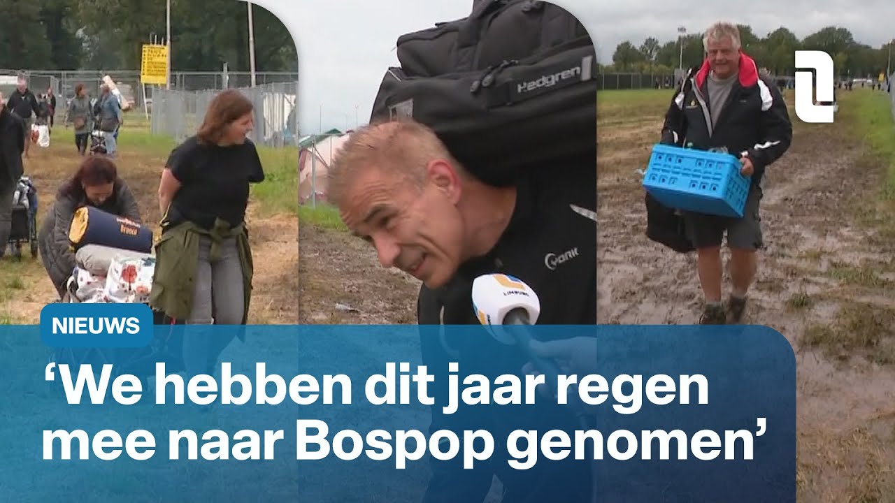 Bospop Weert van start met regen en blubber 😅🌧 | L1 Nieuws