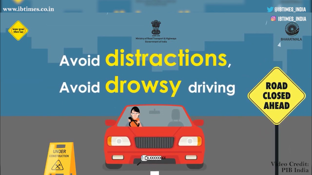 Ministry of Road Transport and Highways shared an informative video regarding road safety measures