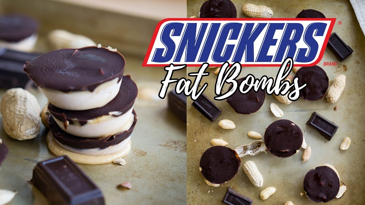 Keto Snickers! Ice Cream Snickers Fat Bombs
