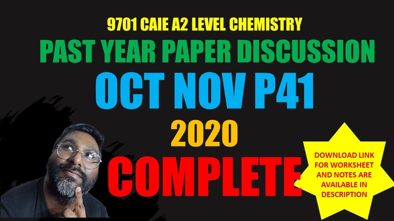 PAPER 41 OCT NOV 2020 COMPLETE w20_QP_41 CAIE CIE CAMBRIDGE A LEVEL DISCUSSION 9701/41/O/N/20