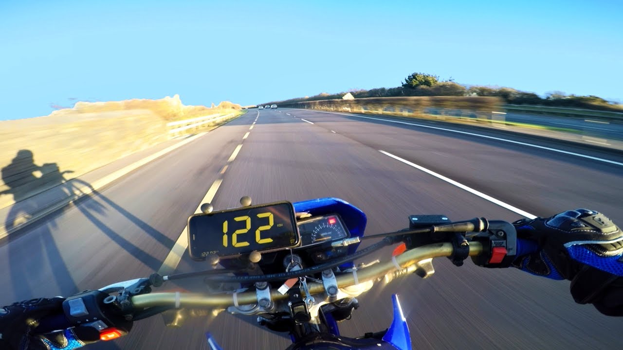 Yamaha DT125R Top Speed with GPS