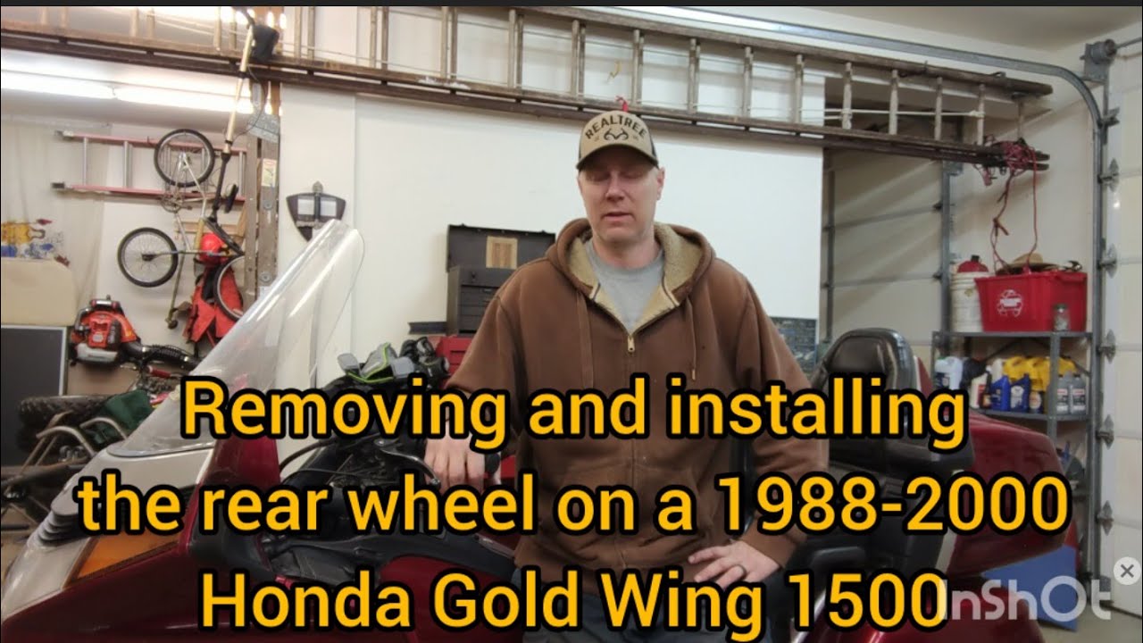 Honda Goldwing 1500 rear wheel removal and install, 1988-2000