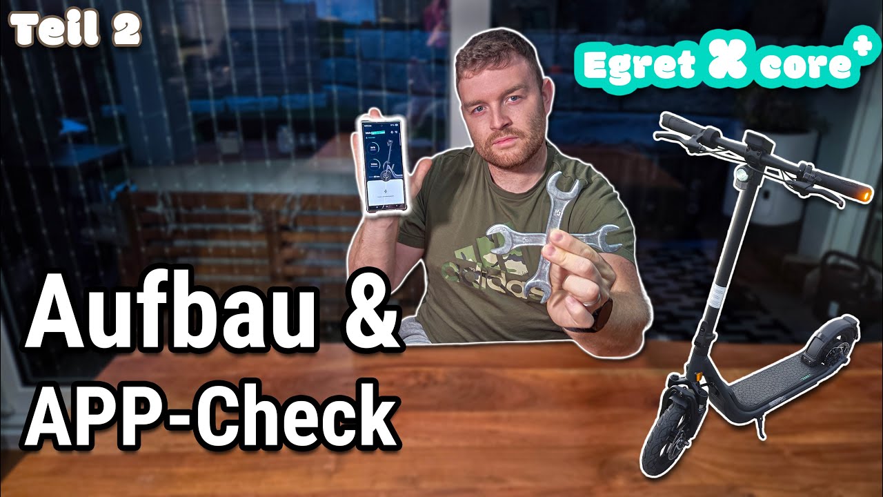 E-Scooter Auspacken, Zusammenbauen & App-Check | EGRET X Core+ Teil 2