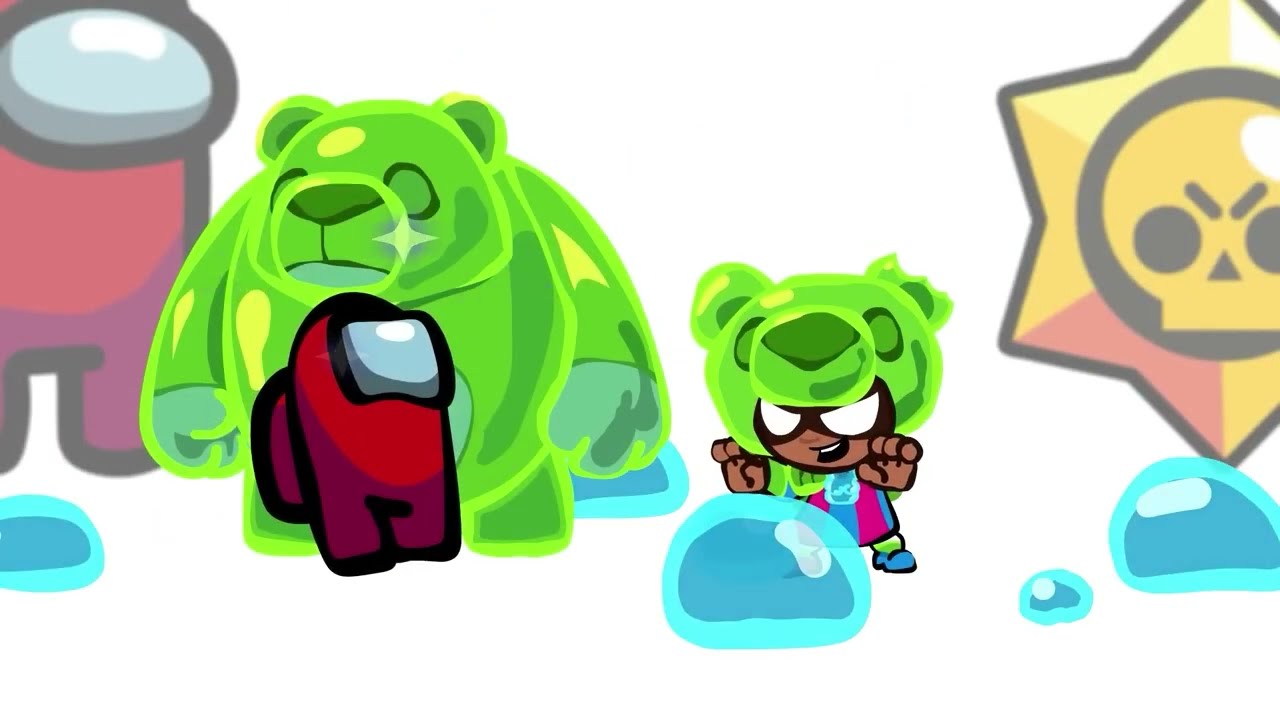 Mini Crewmate Kills Brawl Stars x Duolingo Characters | Among Us