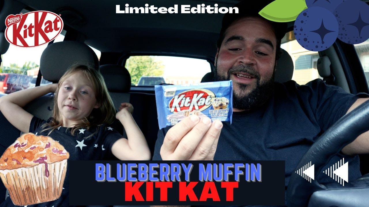 Trying Blueberry Muffin Flavored Kit Kats