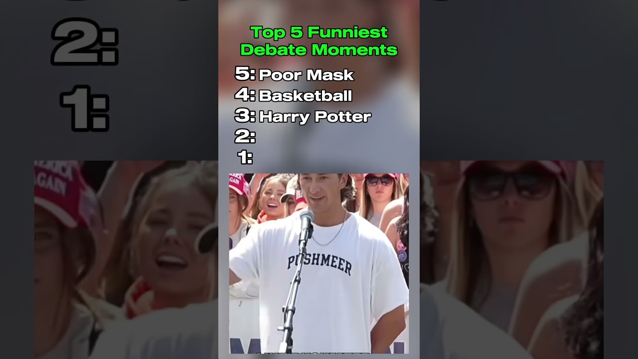 Top 5 Funniest Debate Moments | #top5 #shorts #charliekirk #myrongaines #debate