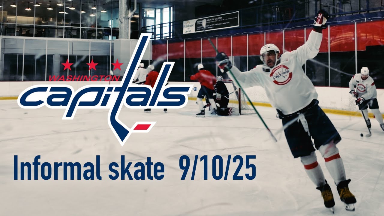 Washington Capitals - Pre-Training Camp skate 2025/26 season. Ovechkin Goal! 🚨