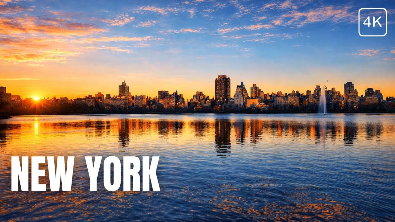4K HDR NYC Walking Tour Central Park | Winter's Twilight