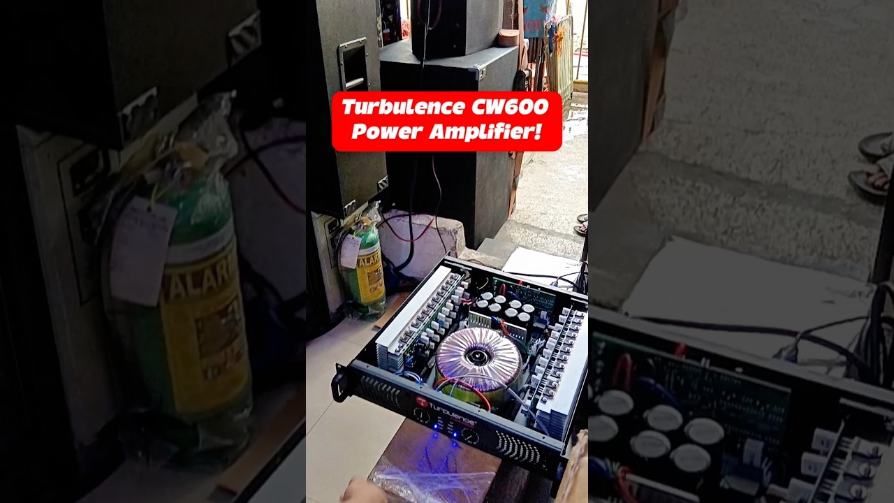 Turbulence CW600 Power Amplifier 🎛️🔥 #skyjhamelectronics #youtubeshorts #shorts #youtube