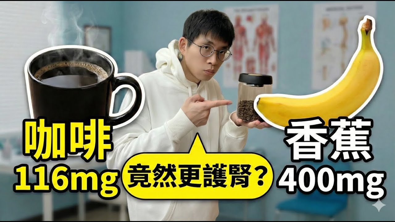 誰說腎臟不好不能喝咖啡？醫師揭密：這杯鉀含量竟比香蕉還低！掌握「116 密碼」連 Stage 4 都能喝！
