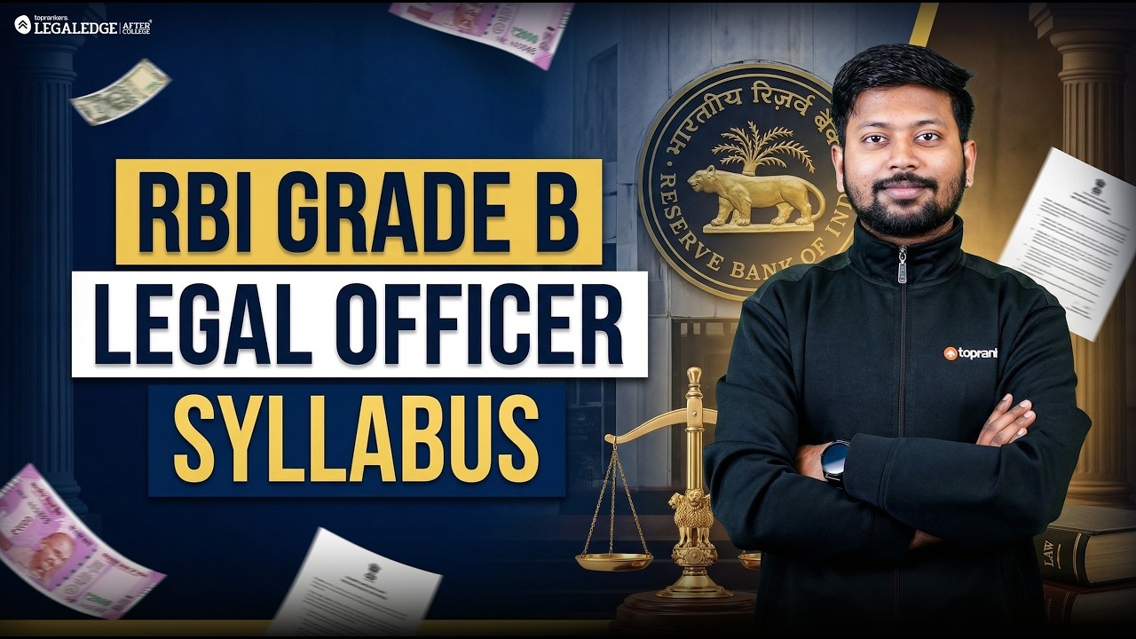 RBI Grade B Law Officer Syllabus: 90% Aspirants Miss Topics That Score Maximum Marks? Complete Guide