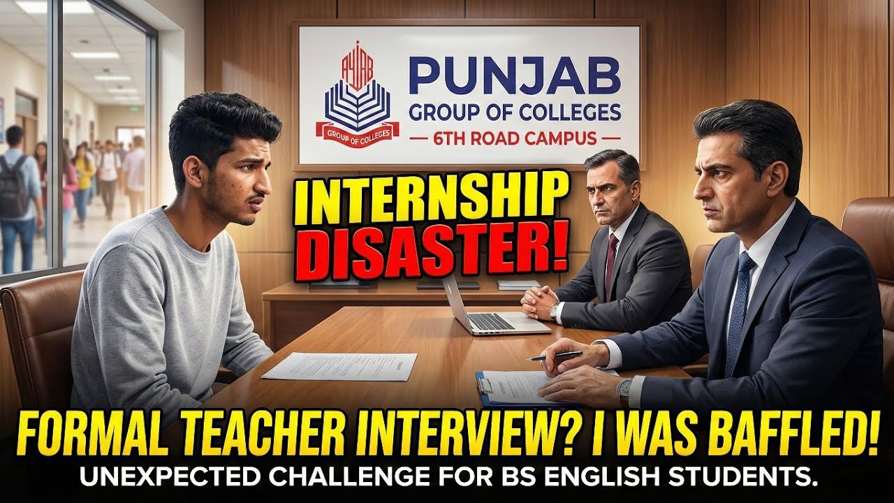 Punjab Group of Colleges Teacher Interview Questions & Experience | NUML BS English Internship|