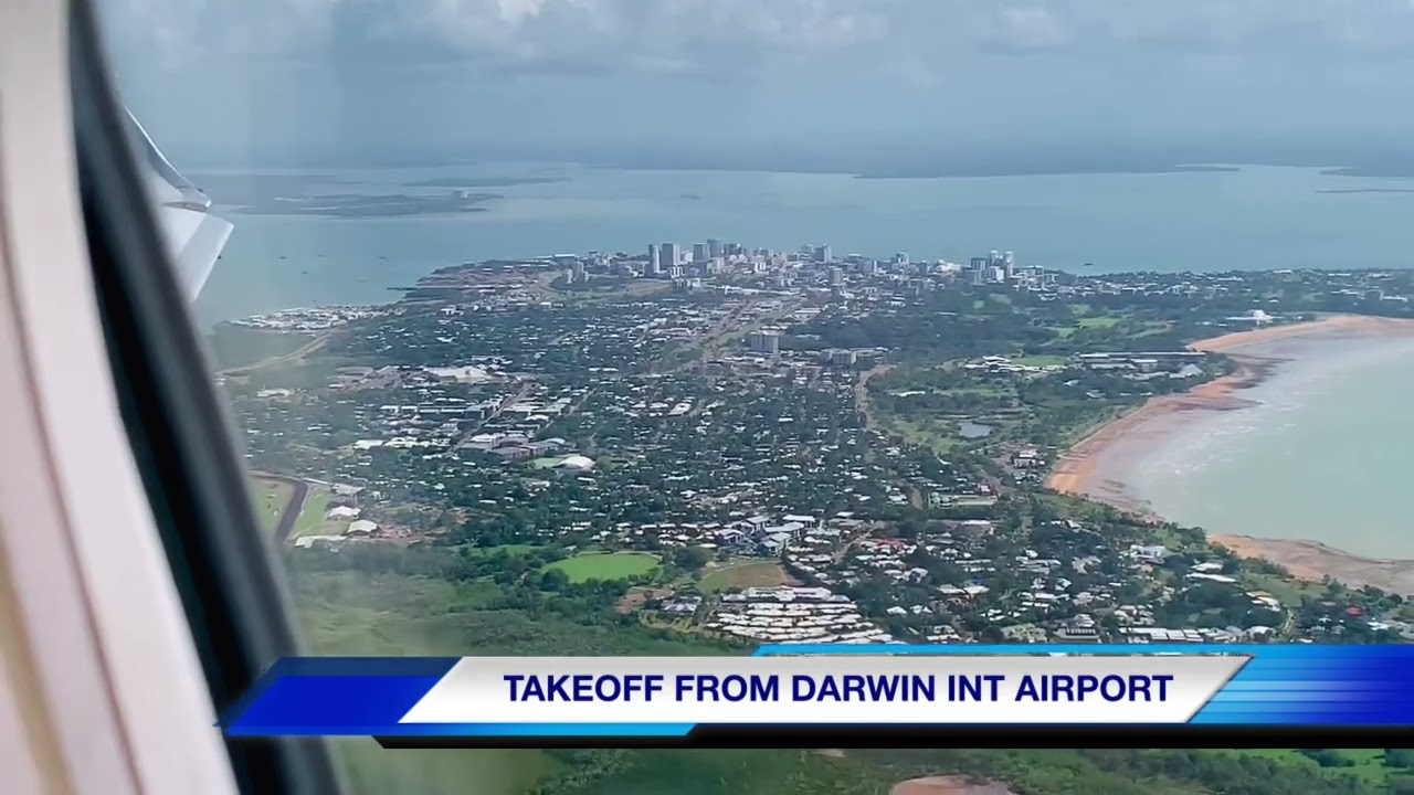 Takeoff from Darwin airport, Northern Territory Australia