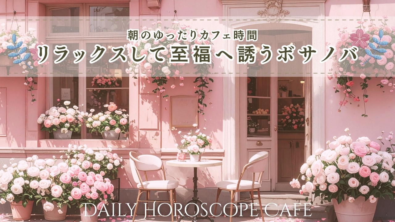 【仕事用BGM】カフェ気分で聴くおしゃれなボサノバ｜運を呼び込む外出アクション｜12星座別運勢｜作業用BGM