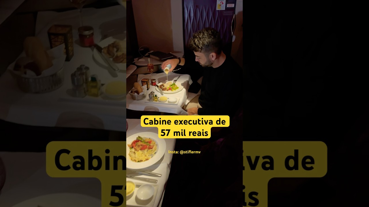Como &eacute; voar em uma cabine executiva de 57 mil reais 😱