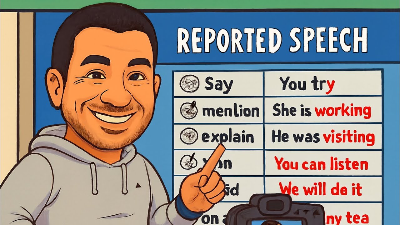 جيل #2008 الحصة الثانية قواعد ف2 Reported Speech p2 #اكسبلور #jo_academy #t_mohammed_ajarmeh 
