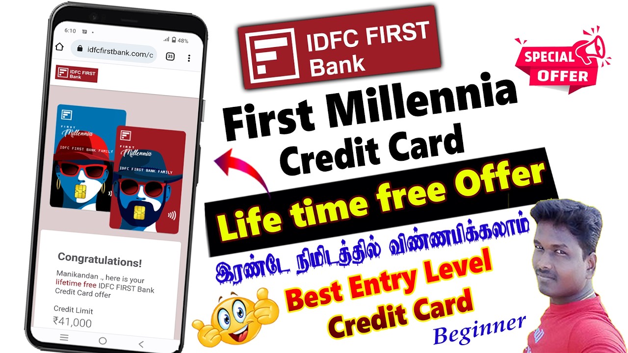 IDFC Bank First Millennia Credit Card Apply with live full process detail in Tamil@Tech and Technics
