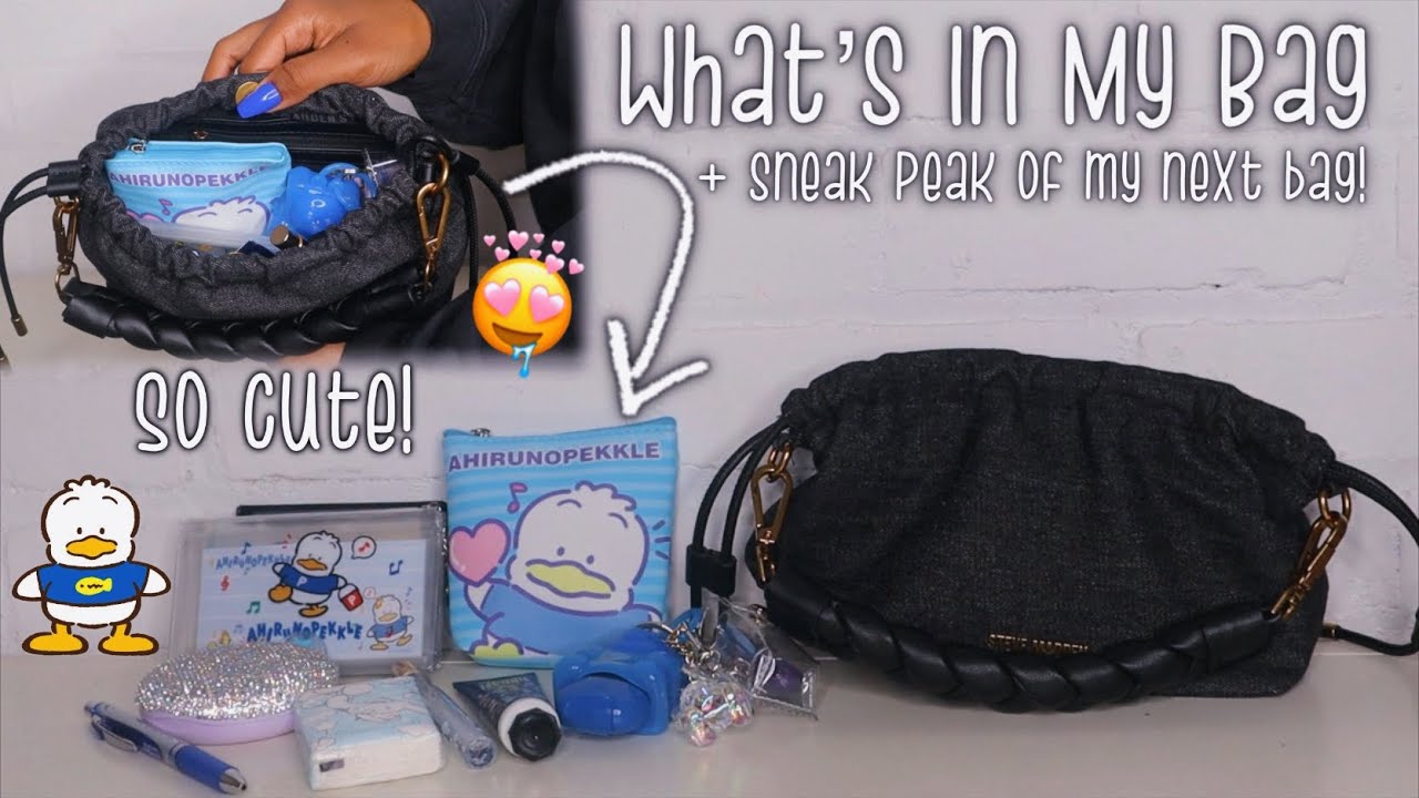 🩷 What’s In My Bag - Steve Madden Denim Bsamire Crossbody