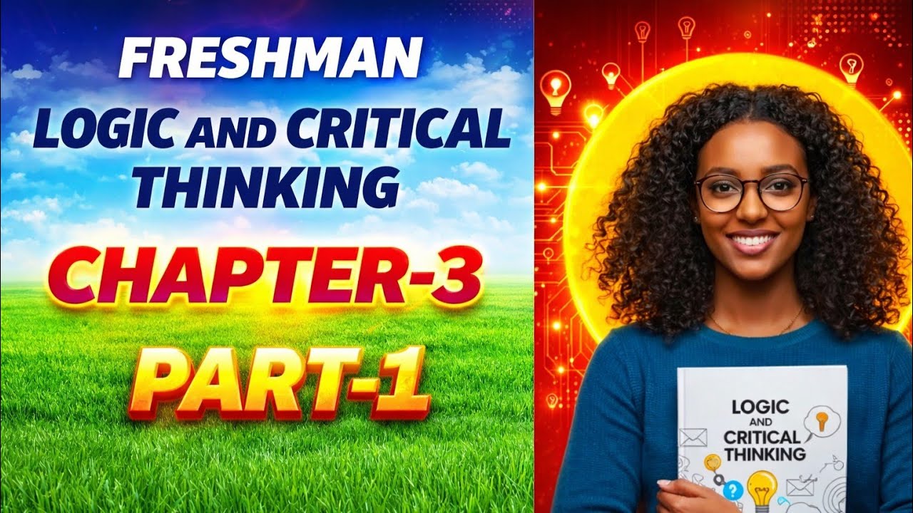 FRESHMAN LOGIC AND CRITICAL THINKING CHAPTER 3 PART 1 BY AFAN OROMO 