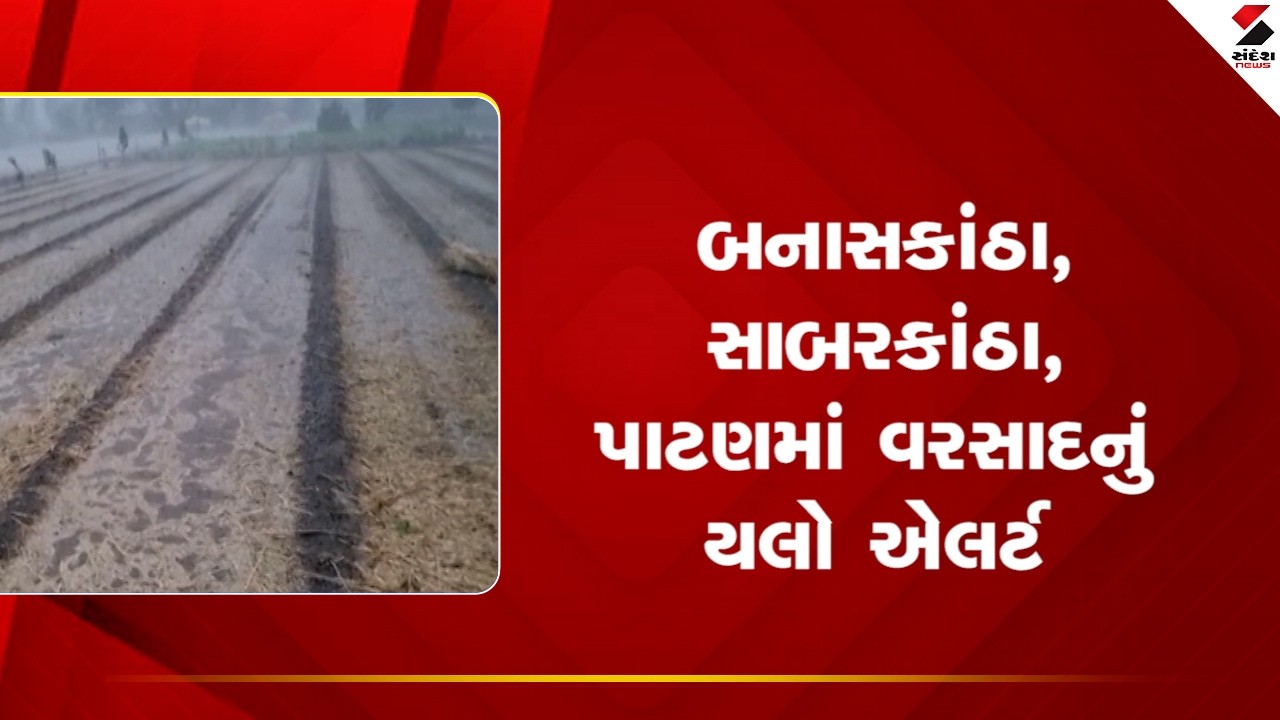 બનાસકાંઠા, સાબરકાંઠા, પાટણમાં વરસાદનું યલો એલર્ટ