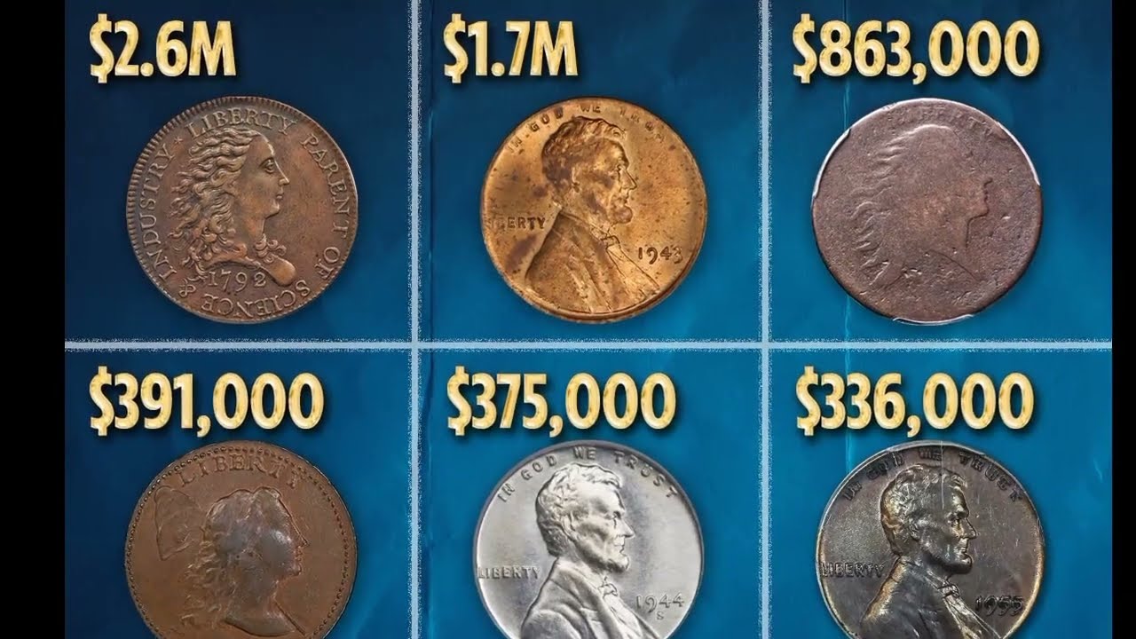 Top 42 Most Valuable coins / pennies, Dollars and Dime English coins list