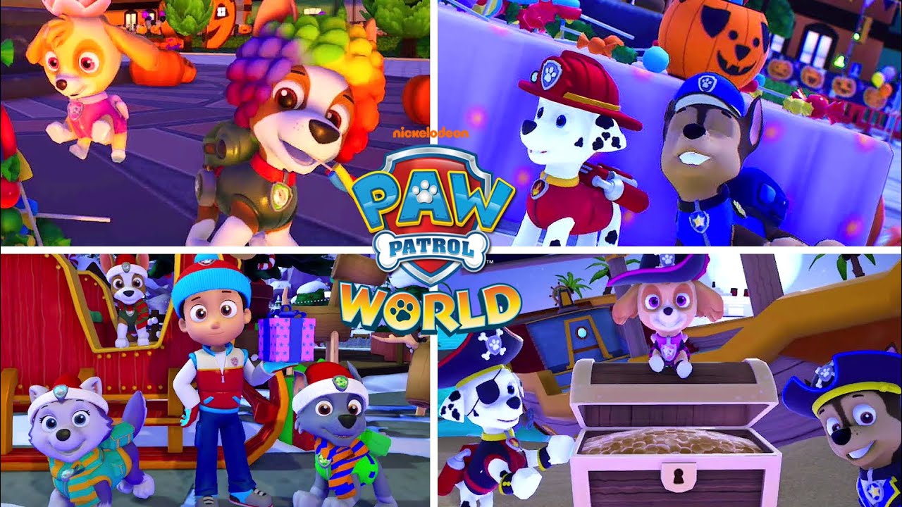 PAW Patrol World Extra Missions (PS4) Halloween, Christmas, Easter, Summer Festival