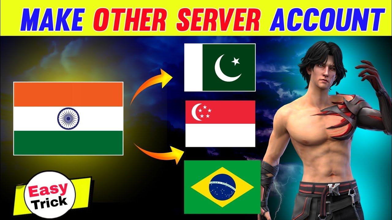 How To Make Other Server Free Fire Id | Free Fire Me Dusre Server Ki Id Kaise Banaye