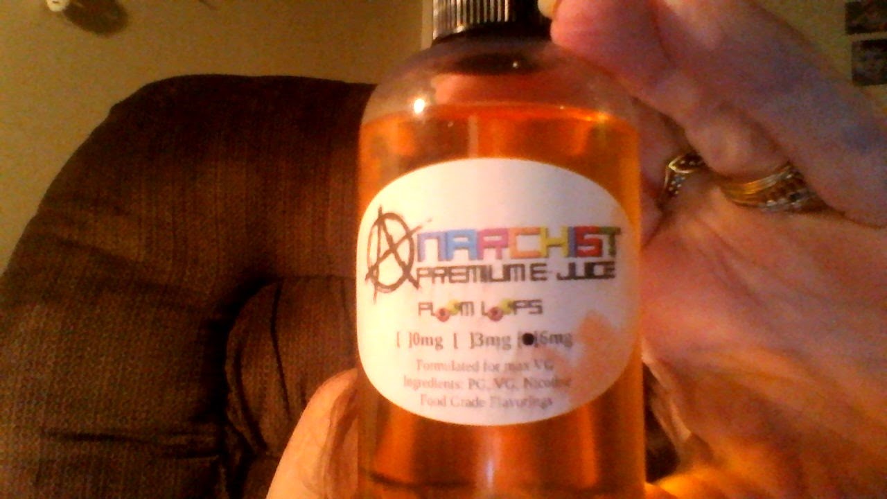E LIQUID REVIEW of Anarchist Premium Ejuice Ploom Loops
