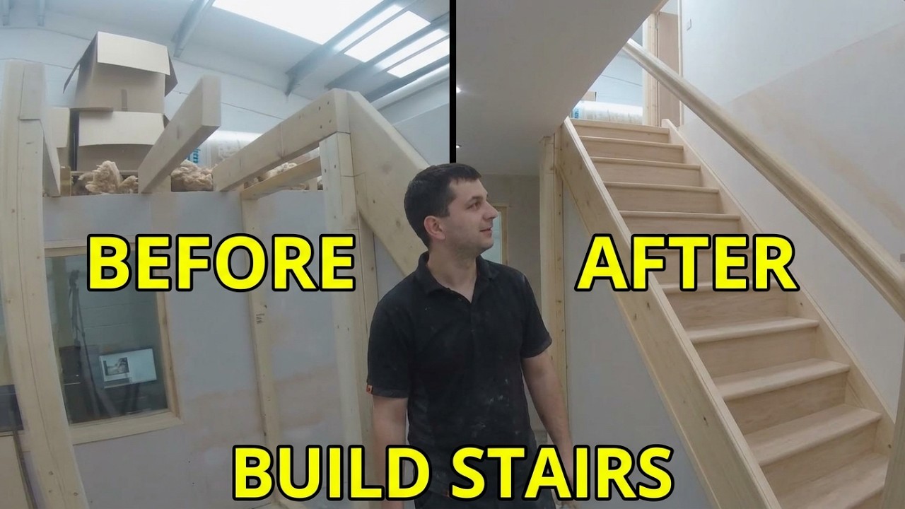 How to build Stairs. Easy steps DIY staircase
