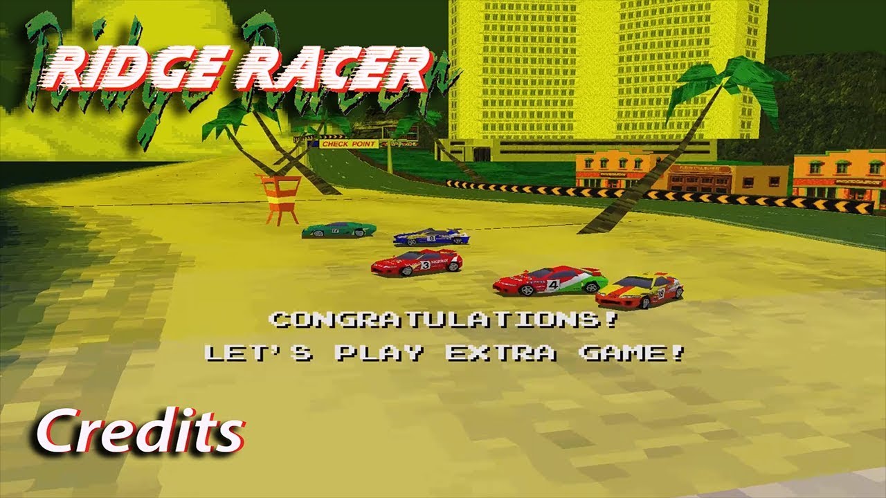 Ridge Racer (PS1) - Credits (1080p 60fps)