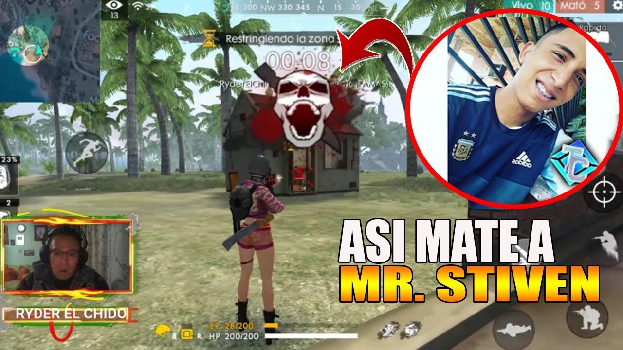 ¡ASI MATE  A MR STIVEN TC  EN EL TORNEO  DE YOUTUBERS ! FREE FIRE