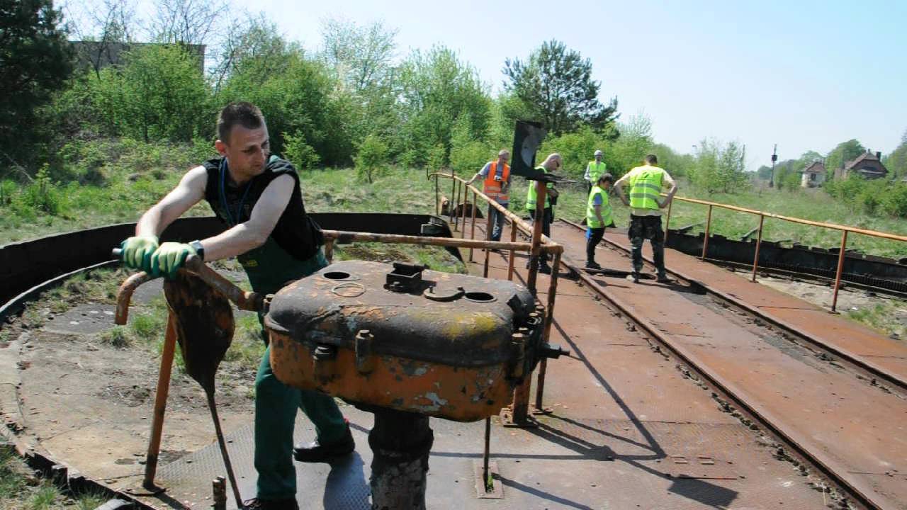 Na obrotnicy w Pruszczu Bagienicach