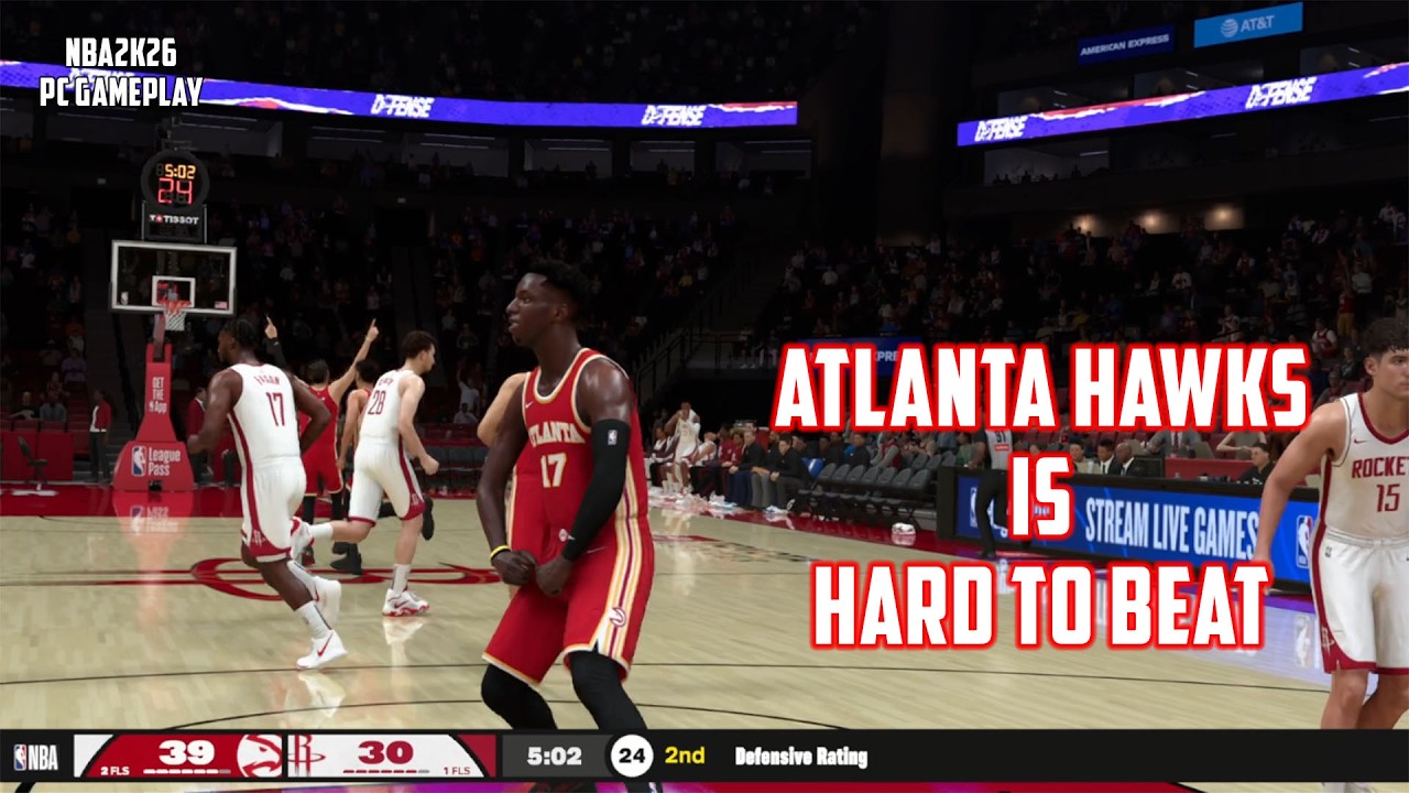 ATLANTA HAWKS IS HARD TO BEAT | HOUSTON ROCKETS vs. ATLANTA HAWKS | NBA2K26 PC GAMEPLAY