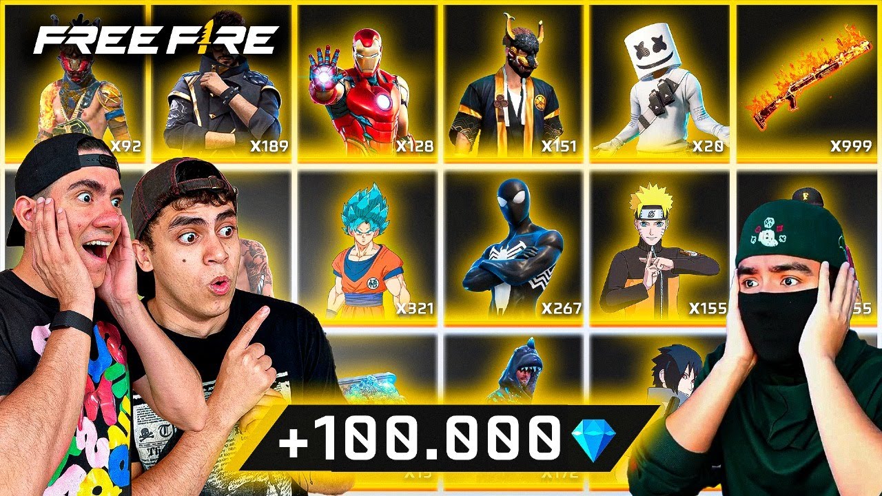 THEDONATO Y CUÑADO ABREN +100 DE MIS PAQUETES EXCLUSIVOS DE FREE FIRE😱 l Jeanki