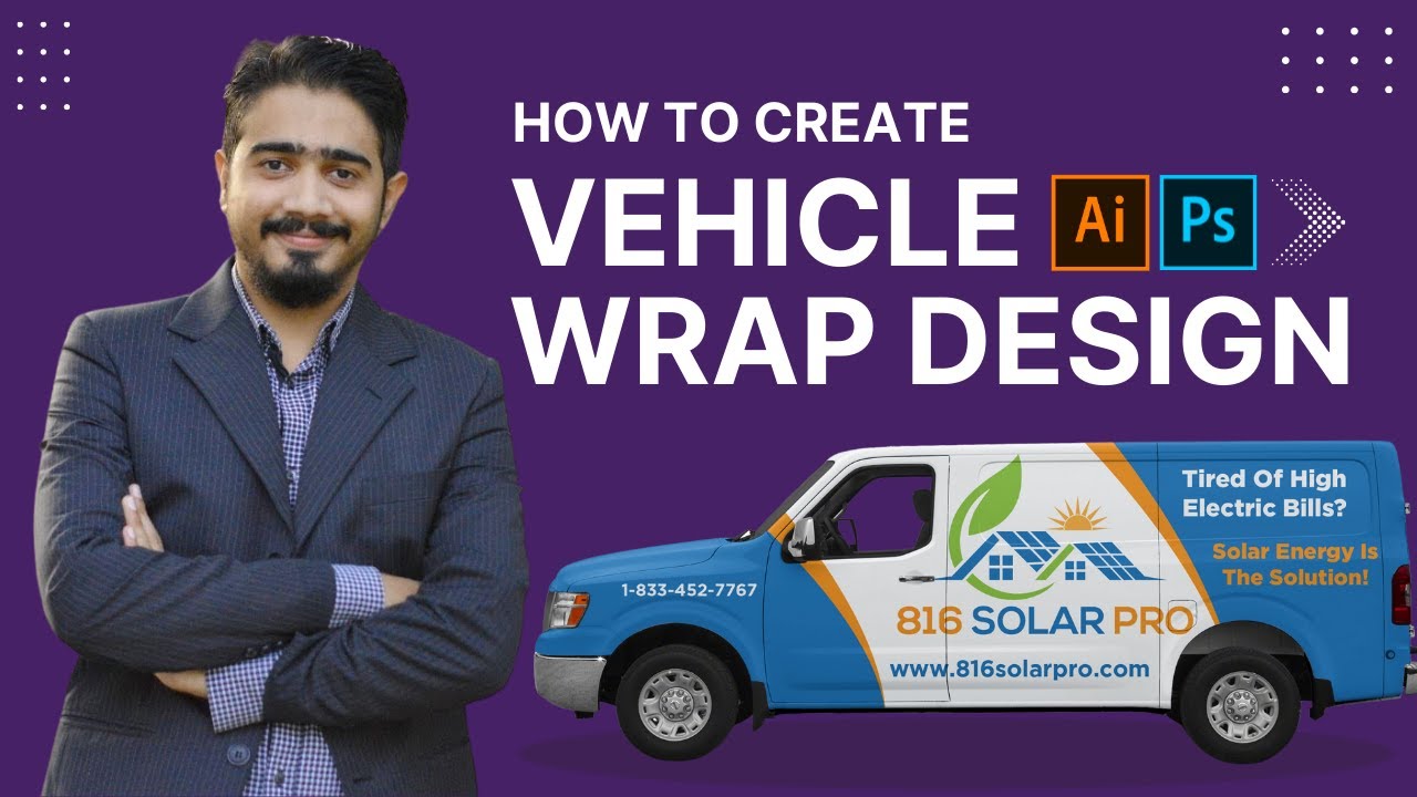 How to create vehicle wrap design in adobe illustrator | Tutorial
