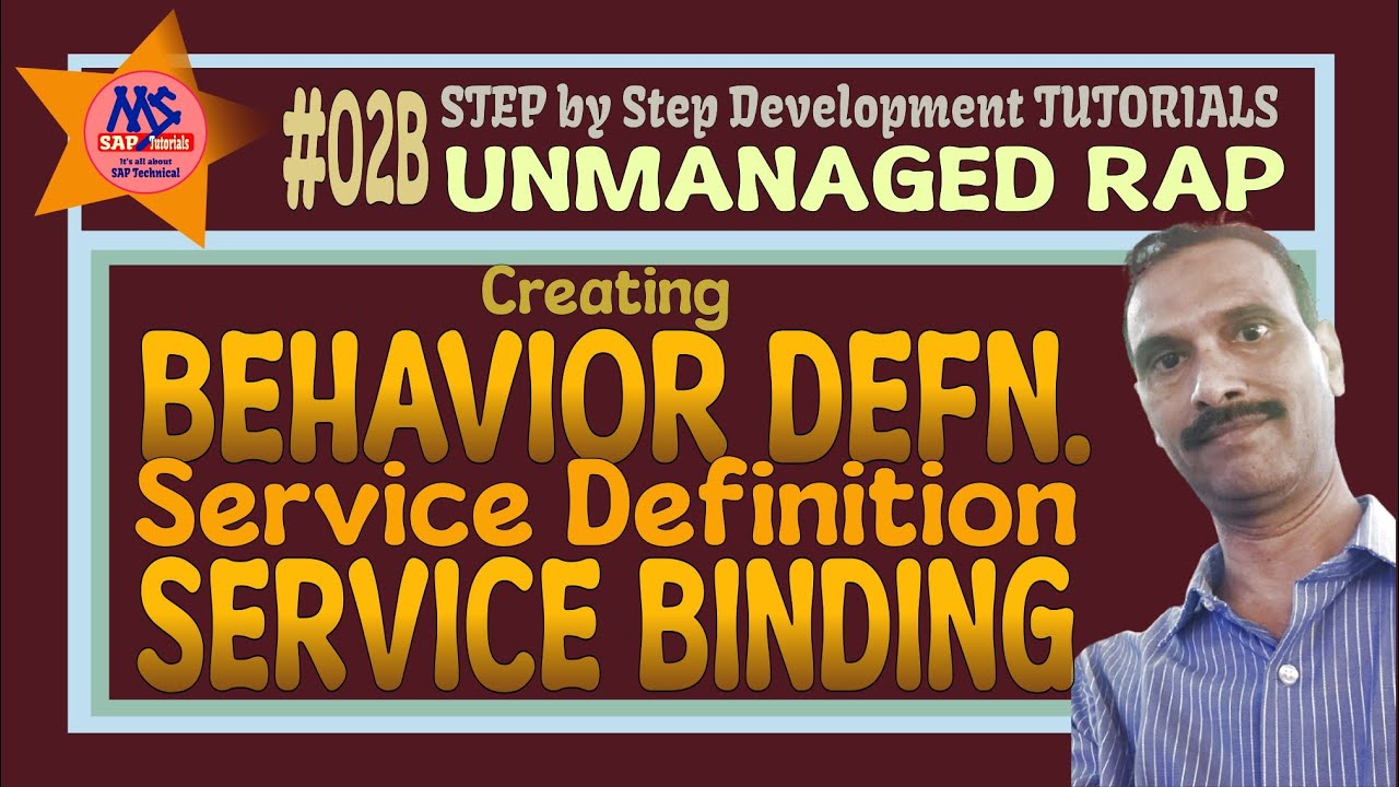 Creating Behavior Definition -Service Binding (Unmanaged Scenario #2b)