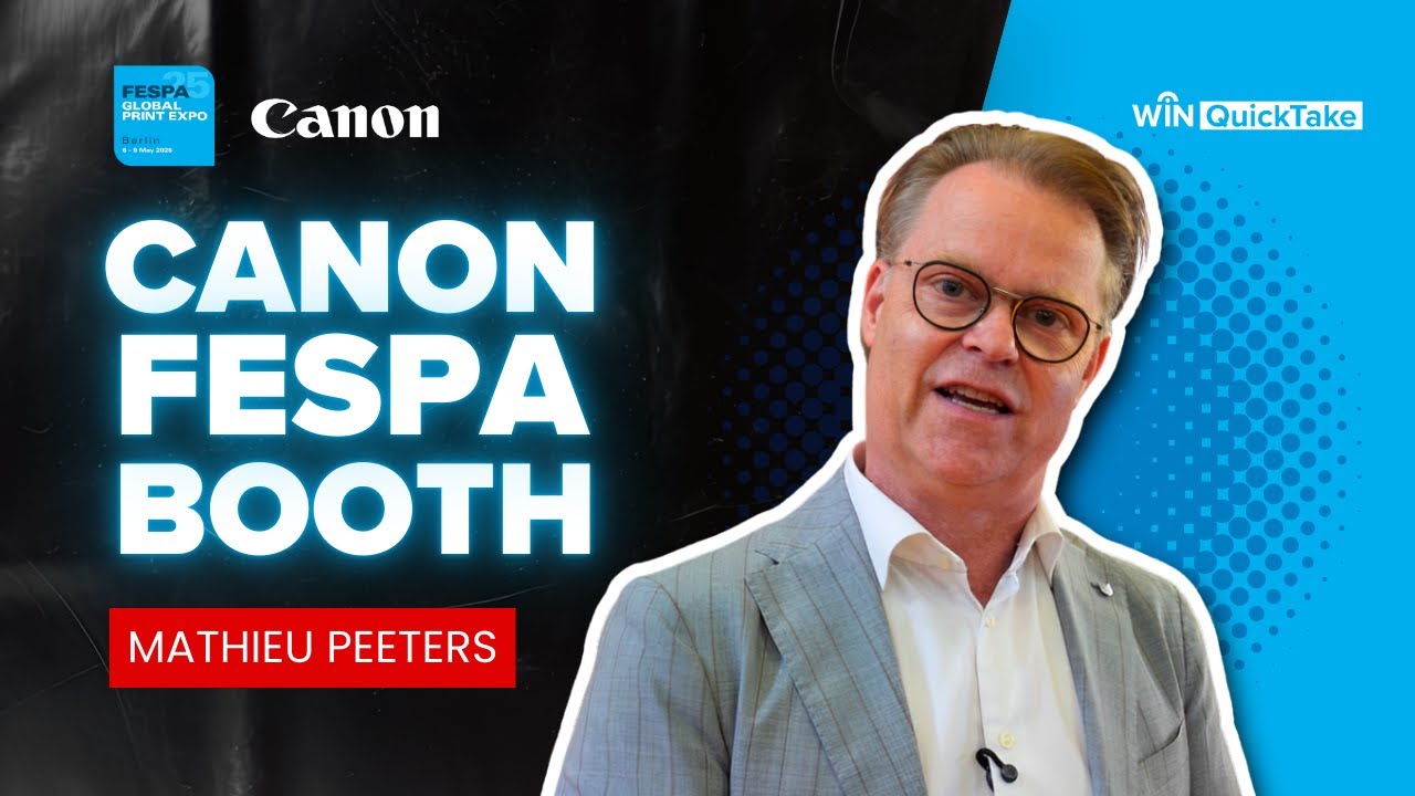 Canon FESPA Booth With Mathieu Peeters!