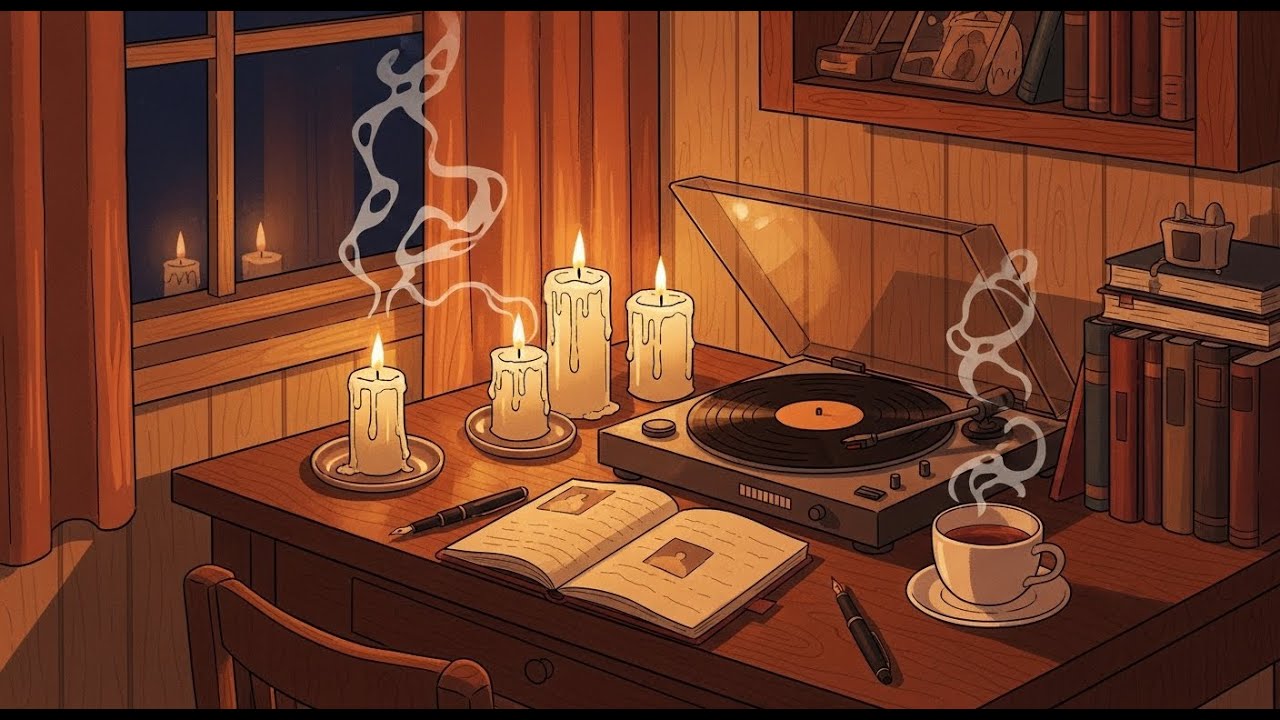 Candlelight Lofi 🕯️ | Relaxing Vinyl Beats for Peaceful Night